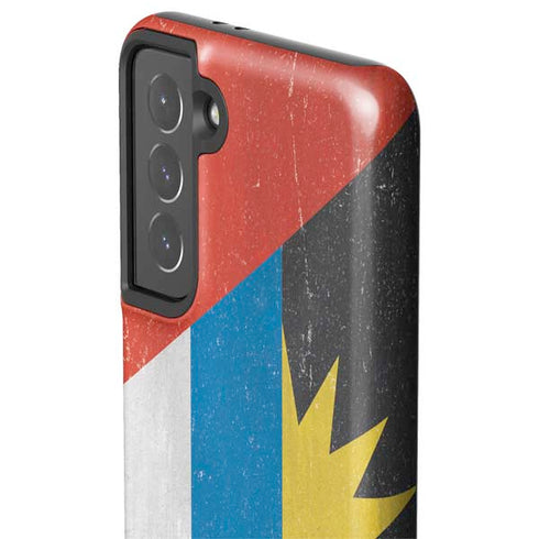Antigua and Barbuda Flag Distressed Galaxy S21 5G Pro Case